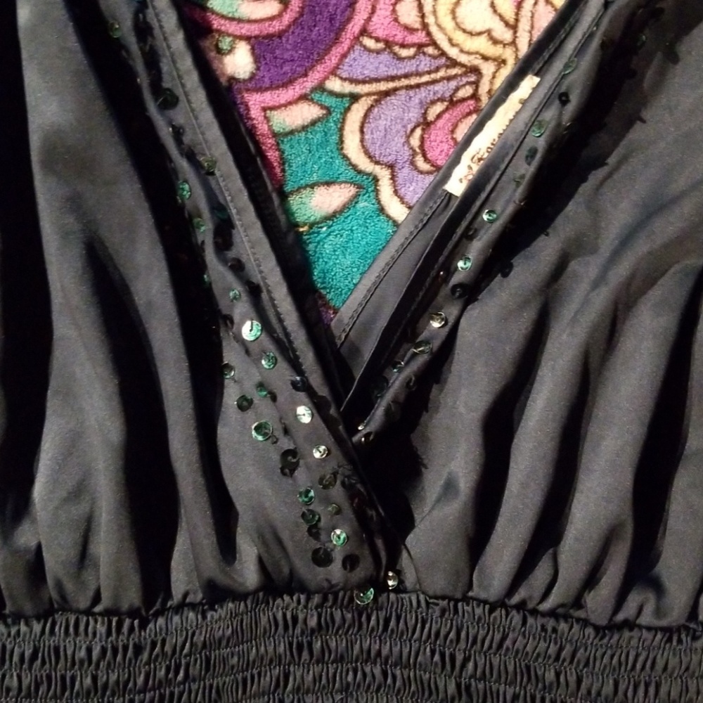 Hunter green dressy top bin7 - Picture 2 of 3